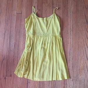 Yellow Fit and Flare Dress